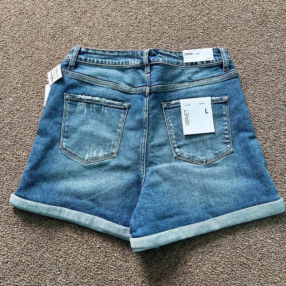 Vervet by Flying Monkey Super High-Rise Shorts Sienna (Size L)